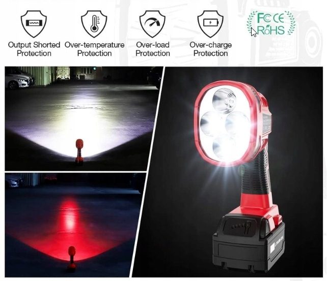 LED WORK LIGHT FOR MILWAUKEE M18 cordless construction lamp flashlight