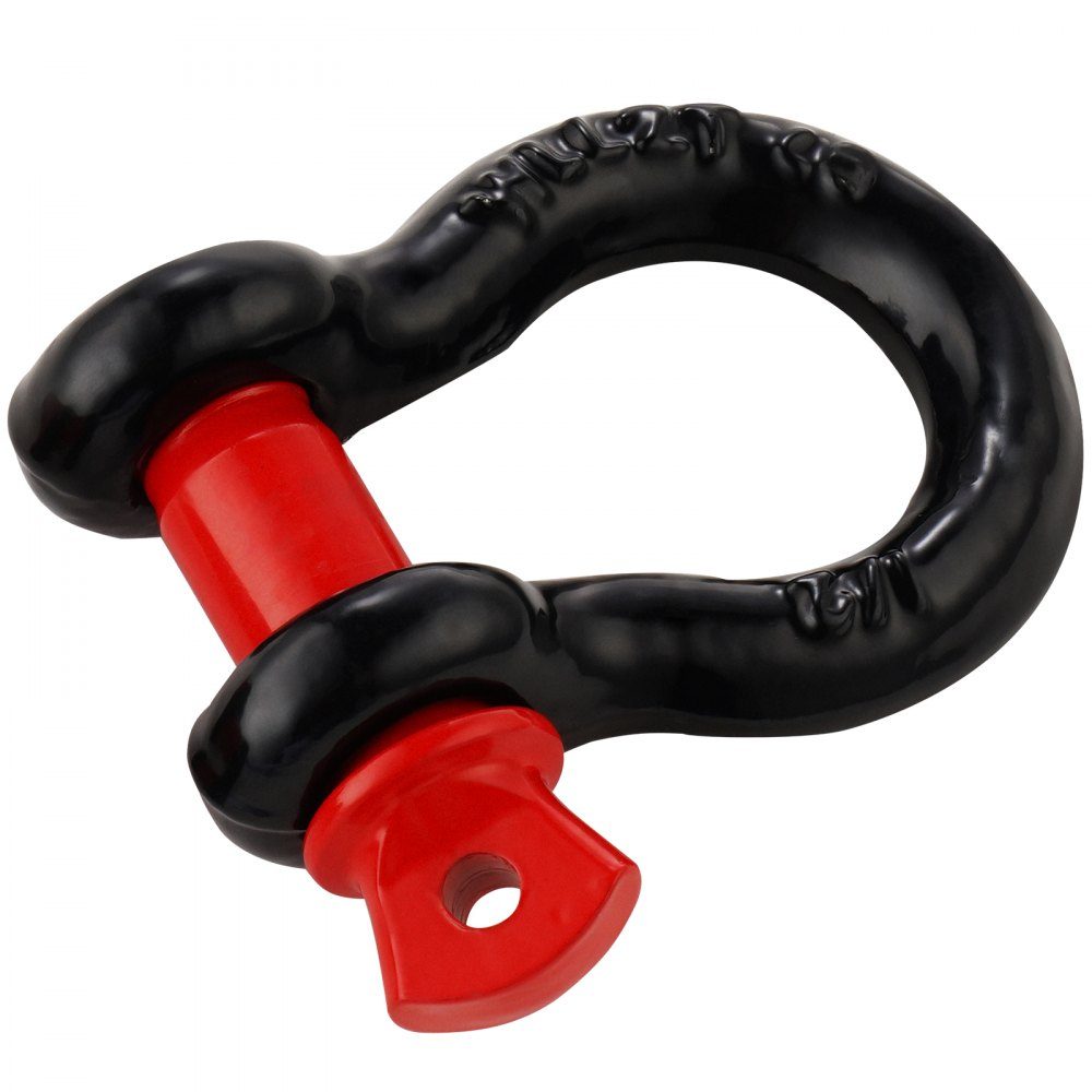 4er-Pack 12,7-mm-D-Ring-Schäkel mit 15,875-mm-Schraubstift, 8000,0 kg Bruchfestigkeit