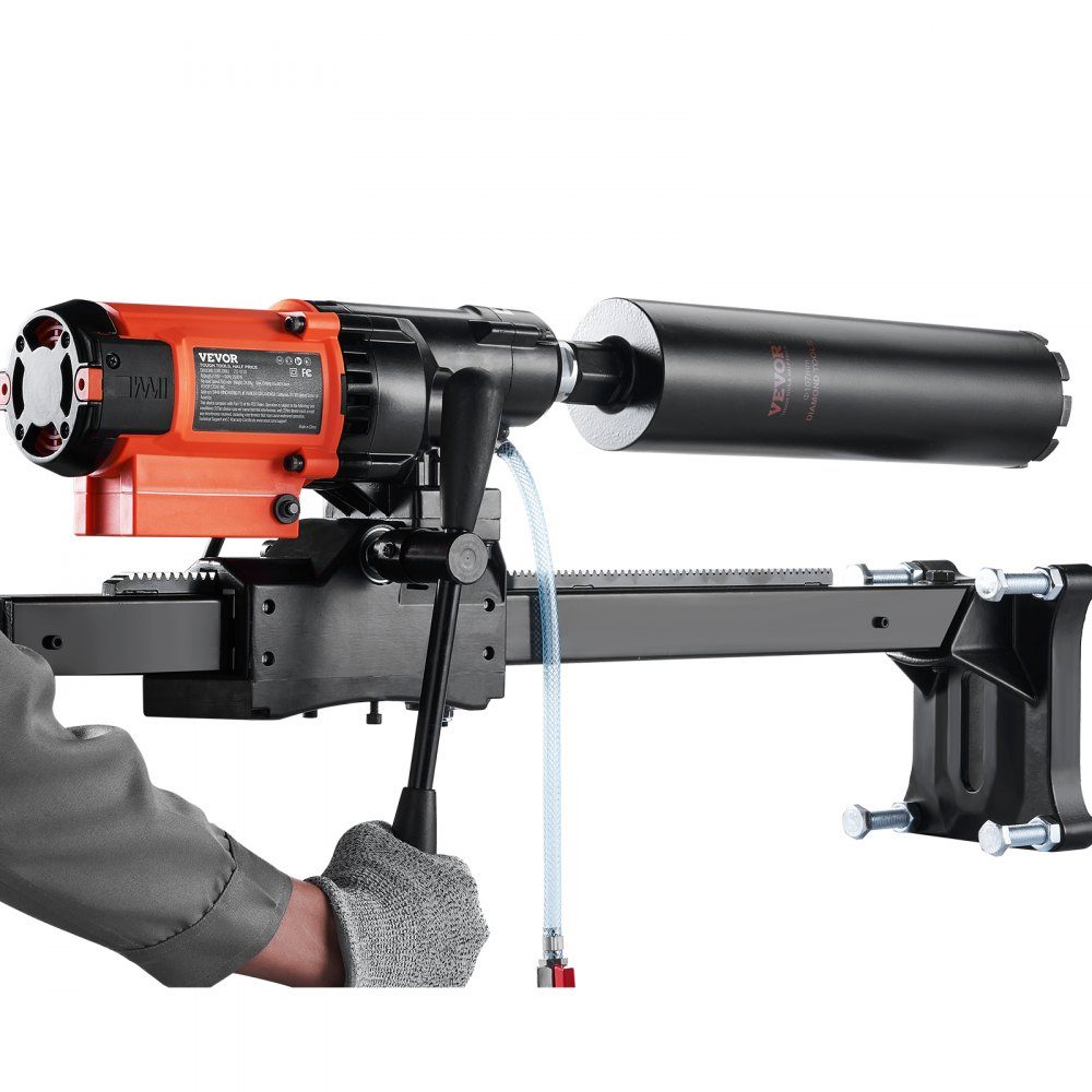 Diamantbohranlage 3200W Diamantkernbohrmaschine Kernbohrmaschine 0-750 U/min Kernbohrmaschine Nass- und Trockenbohren, 20cm Magnetbohrmaschine geeignet zum Bohren von Stahlbeton, Marmor usw