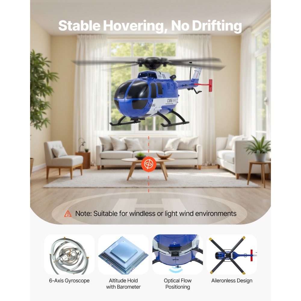 Hélicoptère RC, hélicoptère télécommandé 2,4 GHz avec hélice unique et gyroscope 6 axes, avion RC 4 canaux pour débutants, lumière LED et décollage/atterrissage à un bouton, pour enfants à partir de 8 ans Hélicoptère RC, hélicoptère télécommandé 2,4 GHz avec hélice unique et gyroscope 6 axes, avion RC 4 canaux pour débutants, lumière LED et décollage/atterrissage à un bouton, pour enfants à partir de 8 ans