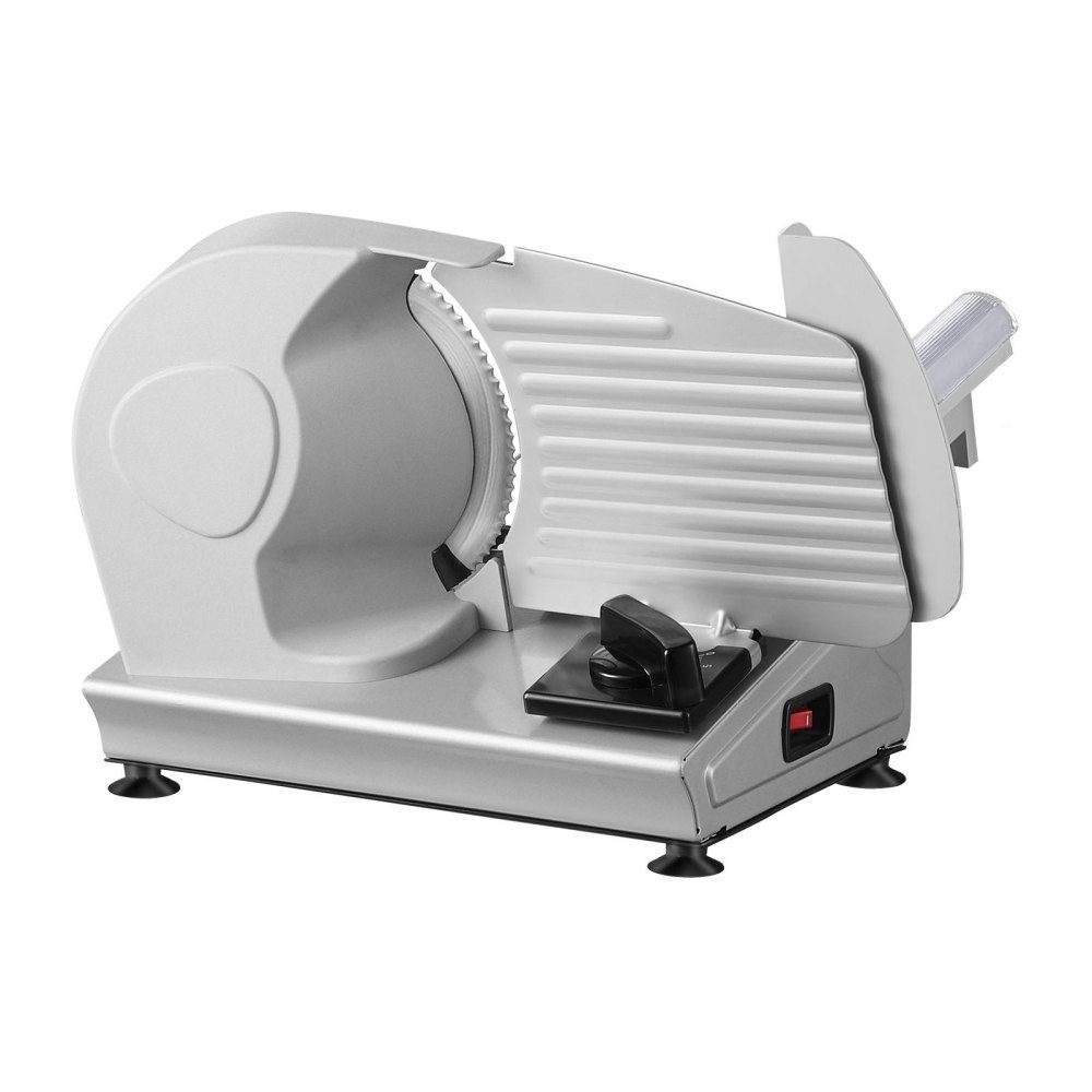 Fleischschneider für den Heimgebrauch, 180 W, 80–120 U/min, elektrischer Allesschneider, Lebensmittelschneider mit SUS420-Klingen, 0–15 mm, einstellbare Dicke, für Fleisch, Käse usw