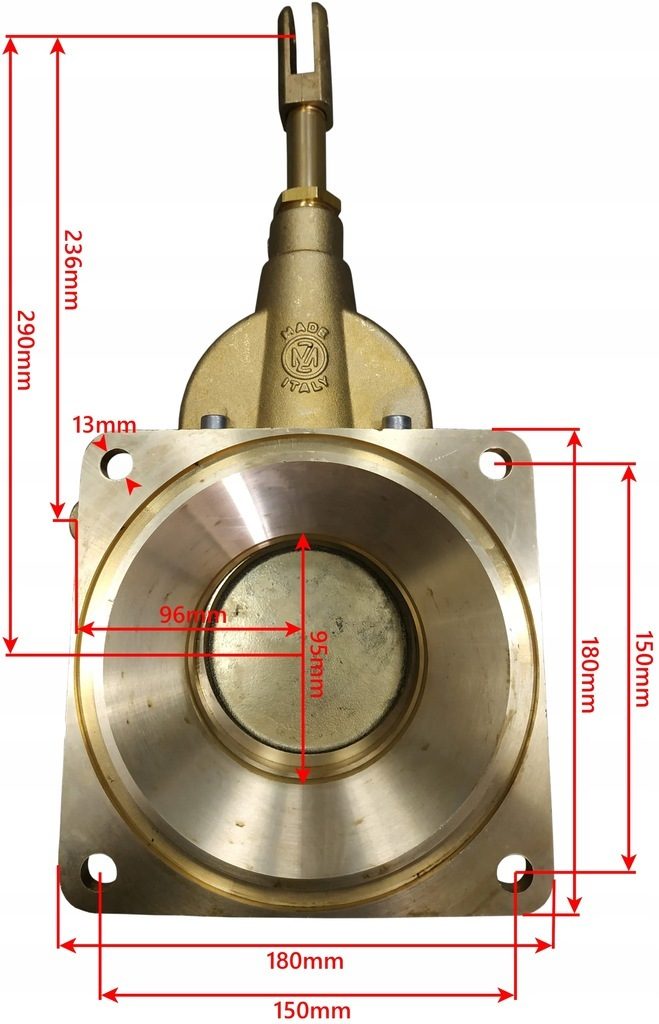 Absperrschieber mit Hebel MZ 4'' Güllebehälter