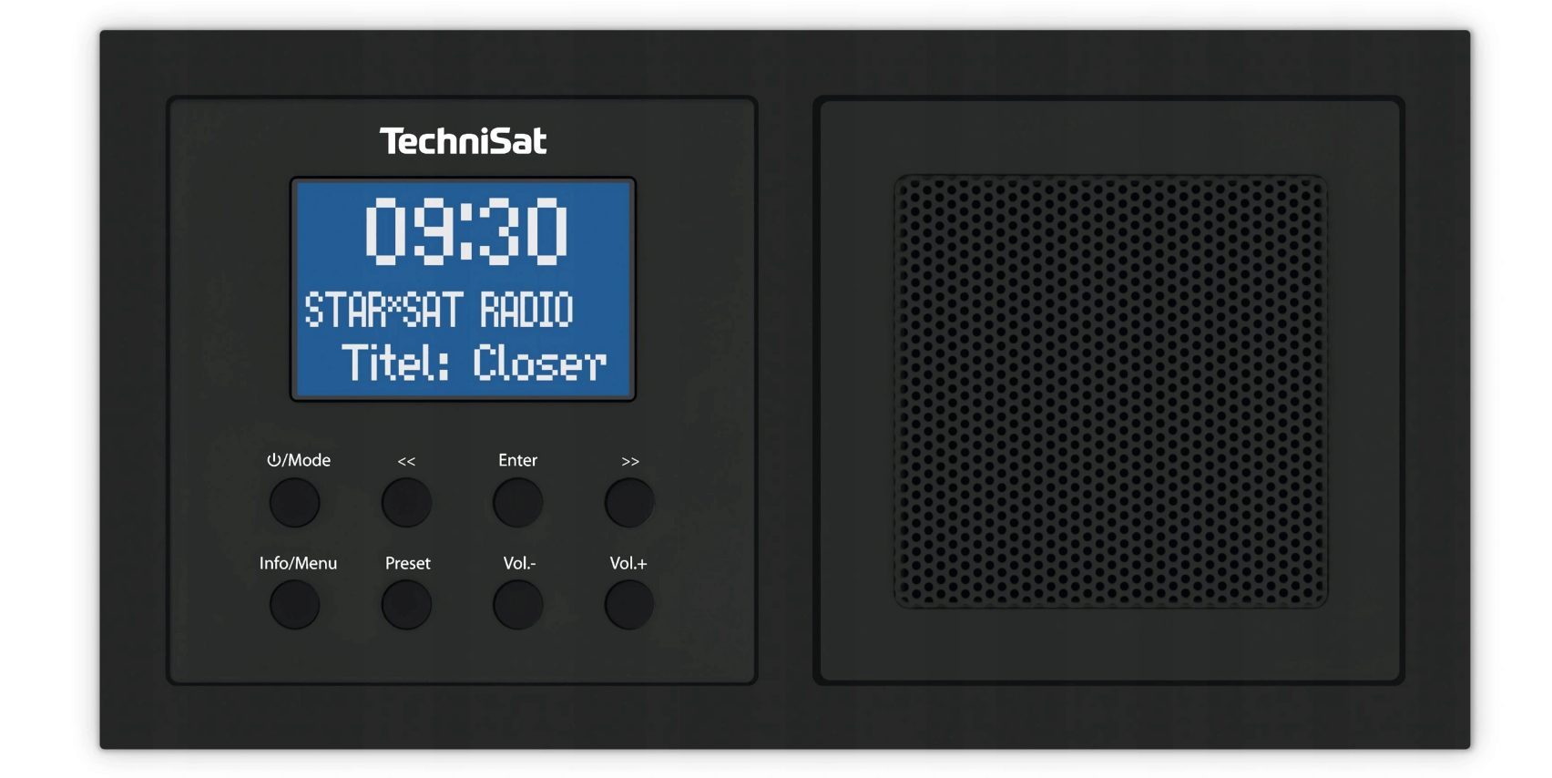 Radio podtynkowe DAB+ FM System Bluetooth z głośnikami i ramką