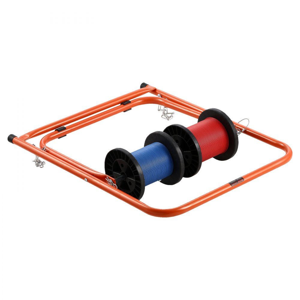 Wire Spool Holder, Steel Frame, Foldable Cable Dispenser, Load Capacity 45kg, Portable Wire Dispenser for Storing 50cm Diameter Spools in Various Conditions