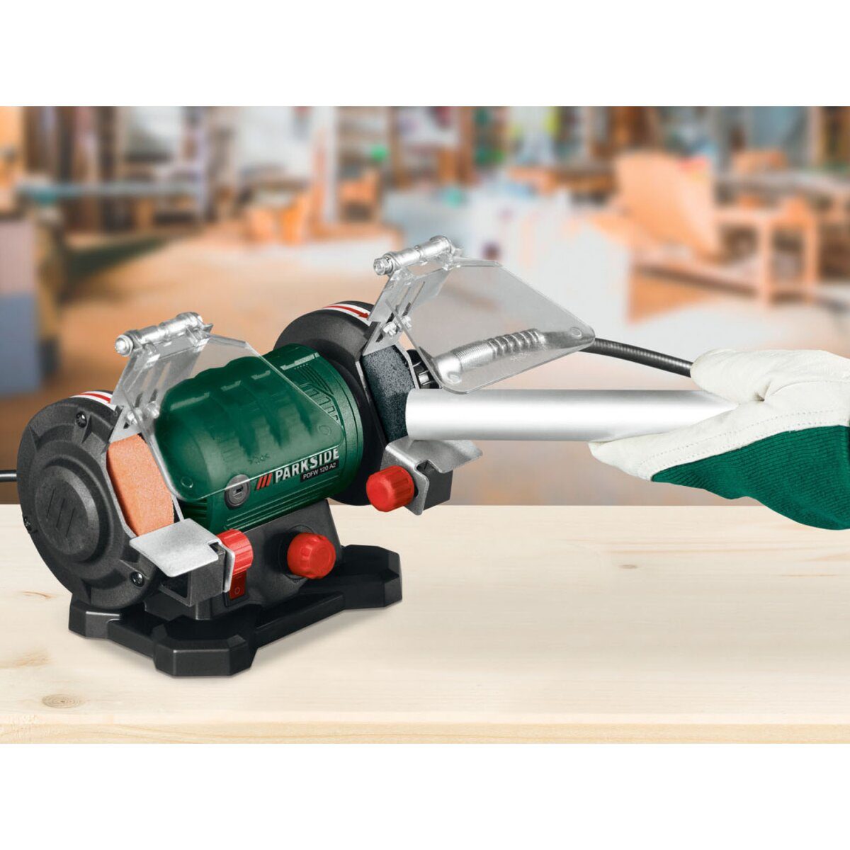 PARKSIDE® double grinder »PDFW 120 A2«, 120 W, with flexible shaft good