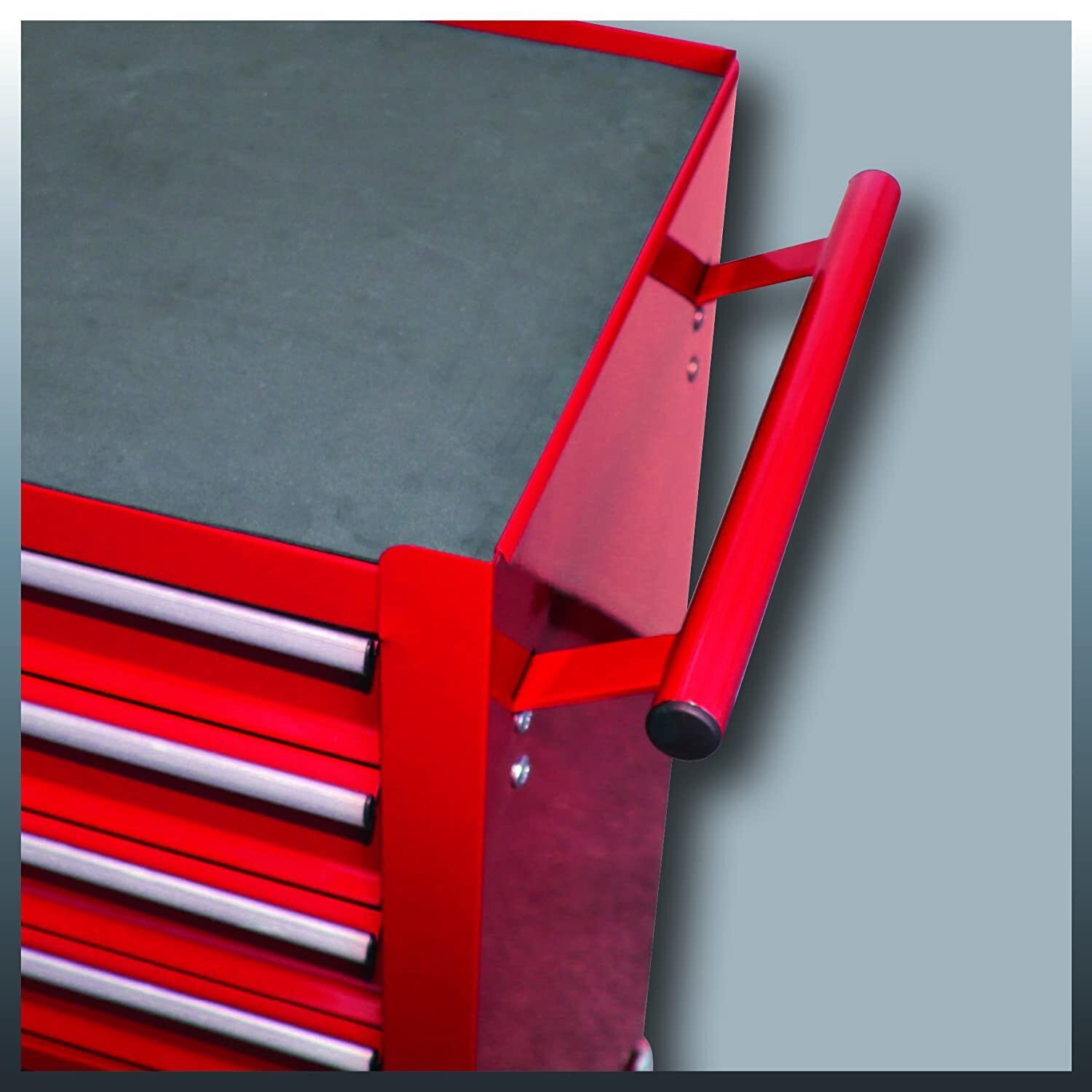 #WYPRZEDAŻ# Wózek warsztatowy Einhell TC-TW 100 (maks. 75 kg, 4 płynnie wysuwające się szuflady, 4 kółka obrotowe)