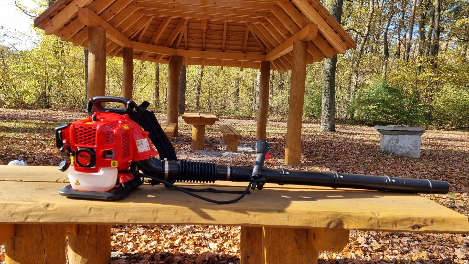 GARDEN leaf blower STRONG BACKPACK BLOWER in a starter set