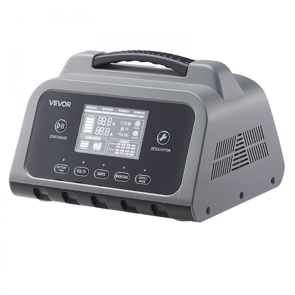 Autobatterieladegerät 25A Batterieladegerät 6V/12V/24V, Intelligentes Ladegerät für Blei-Säure- & Lithium-LiFePO4-Batterien, mit 7-stufigem Lade-Reparaturmodus LCD-Display für Auto, Motorrad, Boot Autobatterieladegerät 25A Batterieladegerät 6V/12V/24V, Intelligentes Ladegerät für Blei-Säure- & Lithium-LiFePO4-Batterien, mit 7-stufigem Lade-Reparaturmodus LCD-Display für Auto, Motorrad, Boot