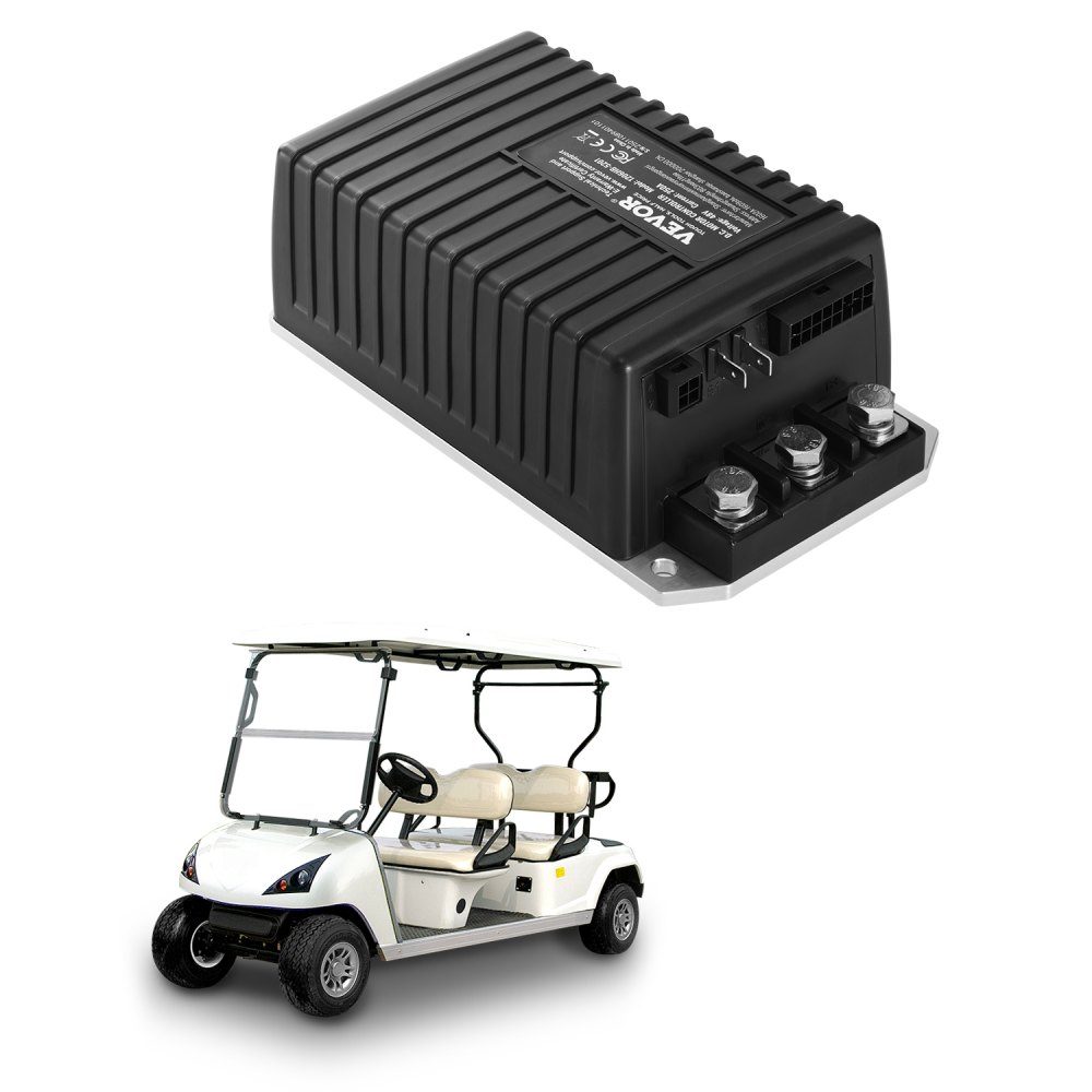 Golf Cart Speed ​​Controller, 48V 250A Replacement DC Motor Controller for EZGO TXT Golf Cart, IP65 Rating, Aluminum ABS Housing, Compatible with Models 1206HB-5201