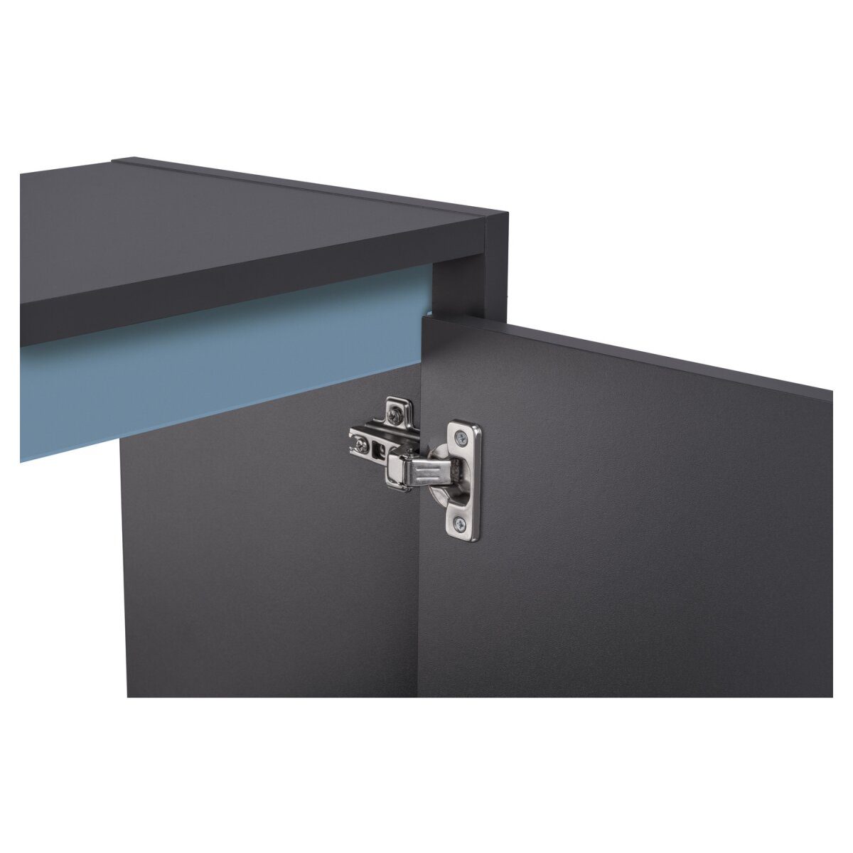 LIVARNO home “Oslo” washbasin cabinet with 2 doors, anthracite
