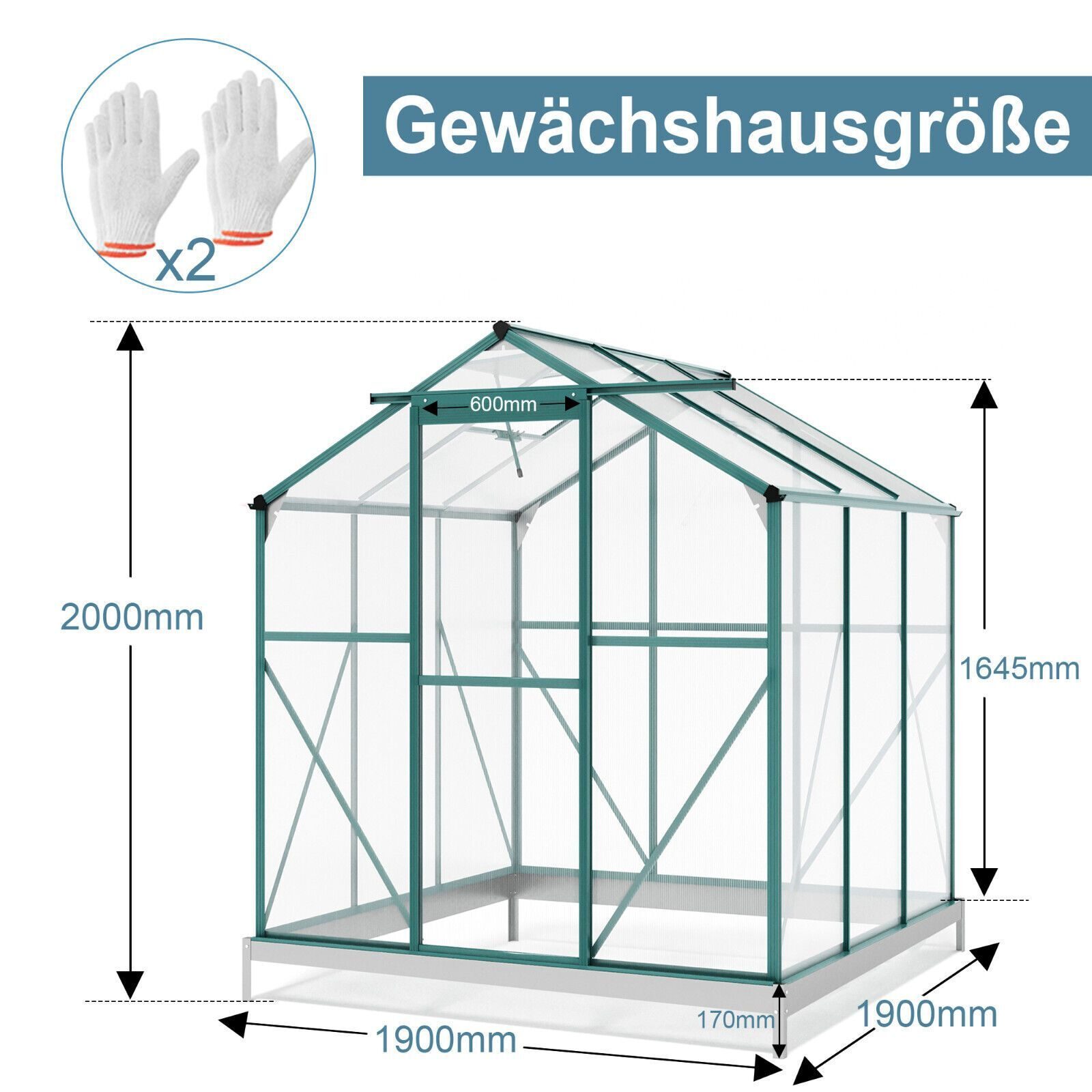 Gewächshaus, Gewächshaus, Tomatenhaus, Pflanzenhaus, Fundament, Gartenhaus