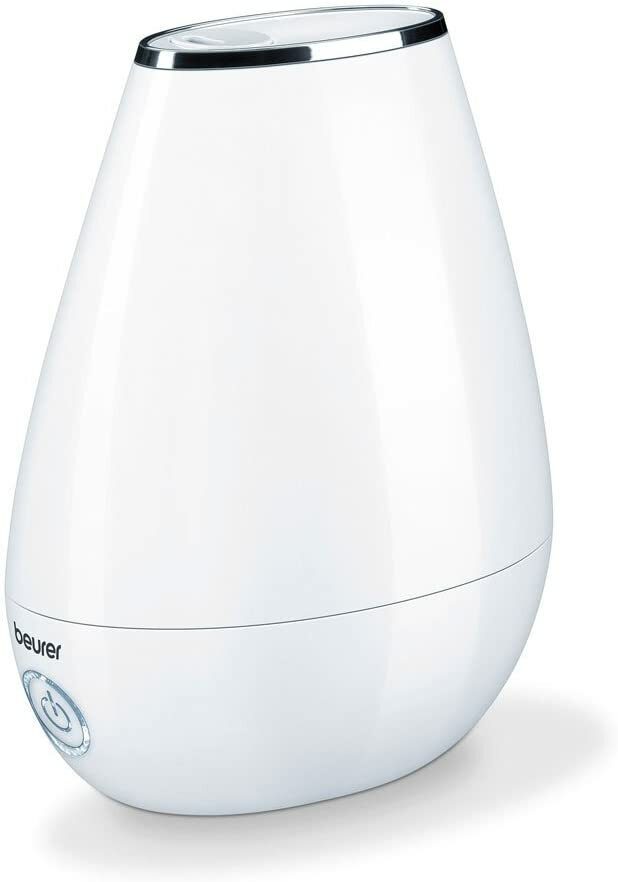 Beurer LB 37 Luftbefeuchter mit mikrofeiner Ultraschallzerstäubung, leiser Nachtmodus, Aromafunktion, weiß