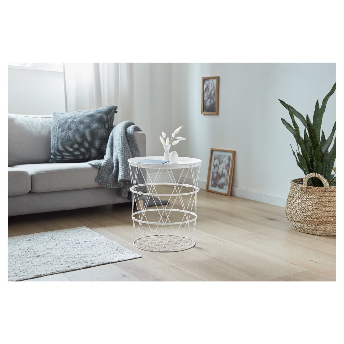 LIVARNO HOME side table, with removable table top (white)