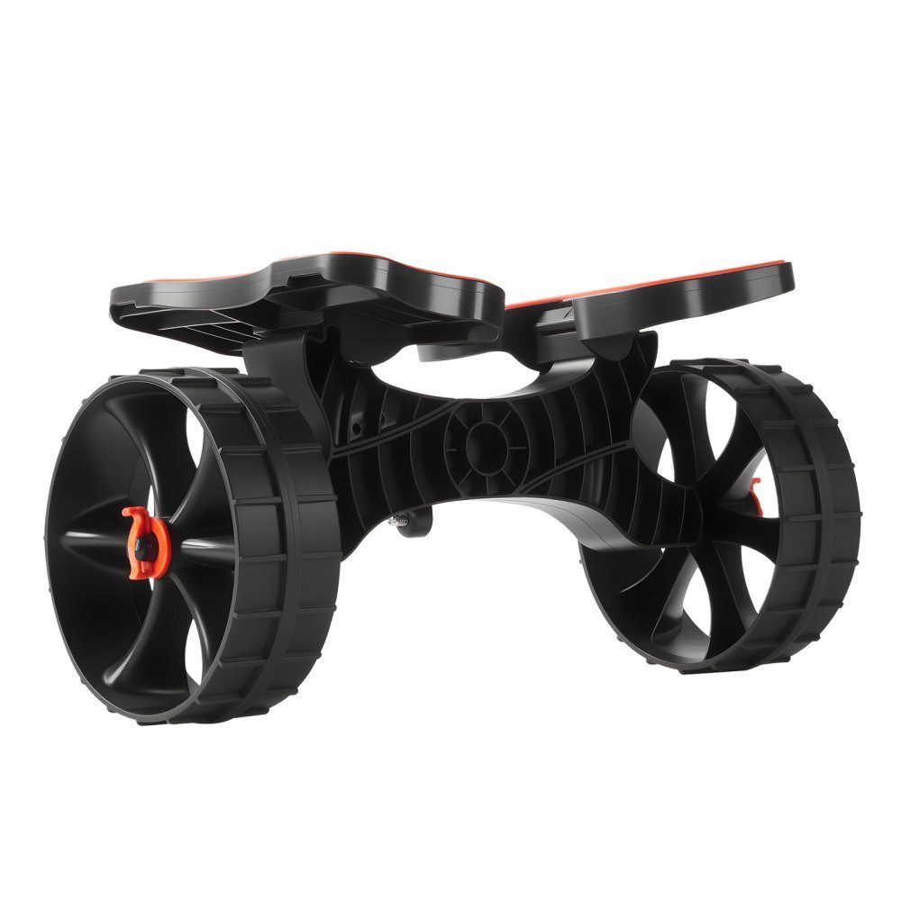 Kayak Trolley, 136kg, Foldable Canoe Trolley with 10" Solid Rubber Tires & 1 Ratchet Strap, Boat Trolley for Transporting Kayaks, Canoes, Paddleboards, Jon Boats, Water Sports Equipment, 615x325x320mm