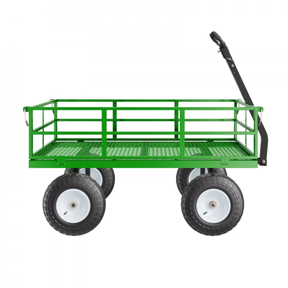 Bollerwagen 110x75x67 cm, Transportwagen, Gartenwagen, Gerätewagen, 2-in-1 Bollerwagen, mit All-Terrain-Reifen, abnehmbaren Seitenwänden aus Mesh-Material und 180° drehbarem Griff Bollerwagen 110x75x67 cm, Transportwagen, Gartenwagen, Gerätewagen, 2-in-1 Bollerwagen, mit All-Terrain-Reifen, abnehmbaren Seitenwänden aus Mesh-Material und 180° drehbarem Griff