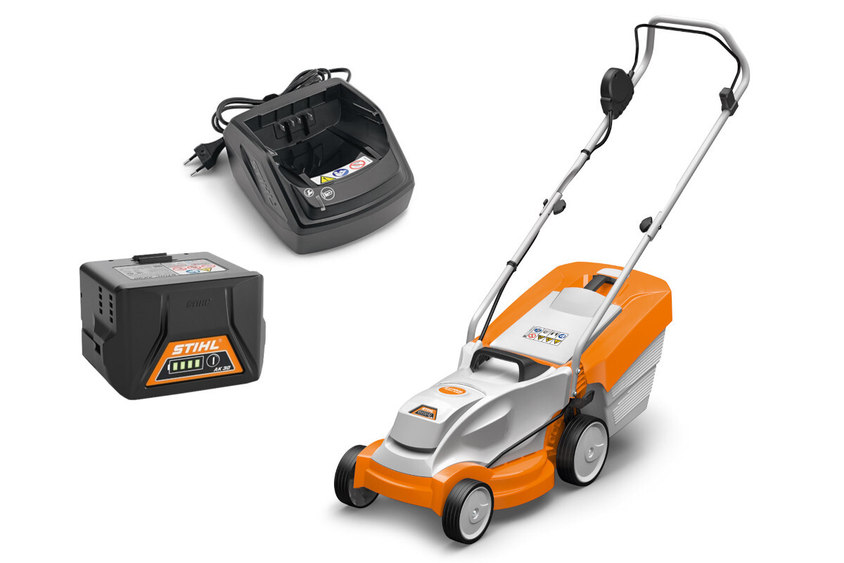 Kosiarka akumulatorowa Stihl RMA 235 (w zestawie akumulator AK 20 i ładowarka AL 101) Kosiarka akumulatorowa Stihl RMA 235 (w zestawie akumulator AK 20 i ładowarka AL 101)