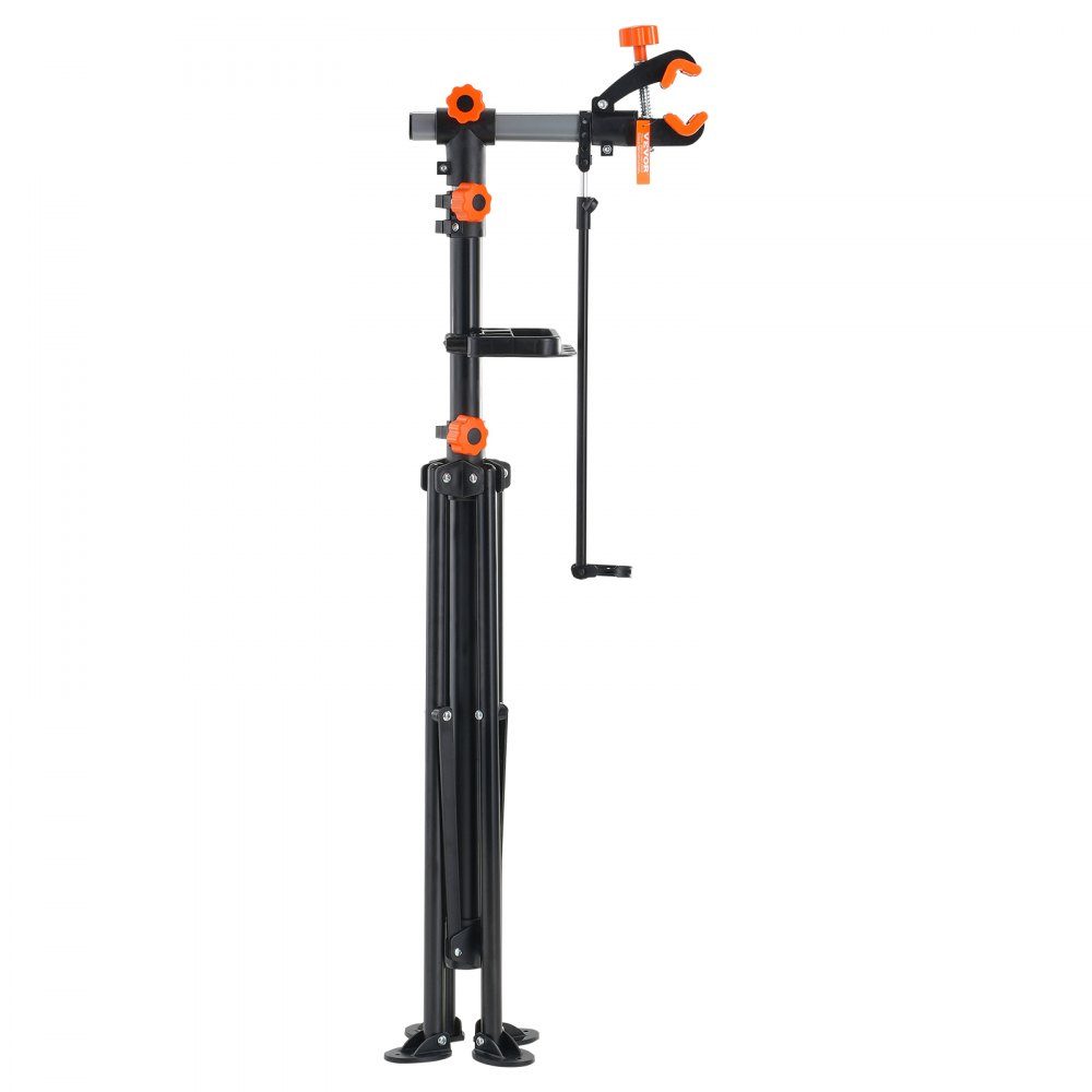 Support de réparation de vélo Support de réparation de vélo, support de réparation de vélo, support de réparation robuste 36,3 kg, support de vélo réglable en hauteur de 1079,5 à 1900 mm avec quatre pieds, noir