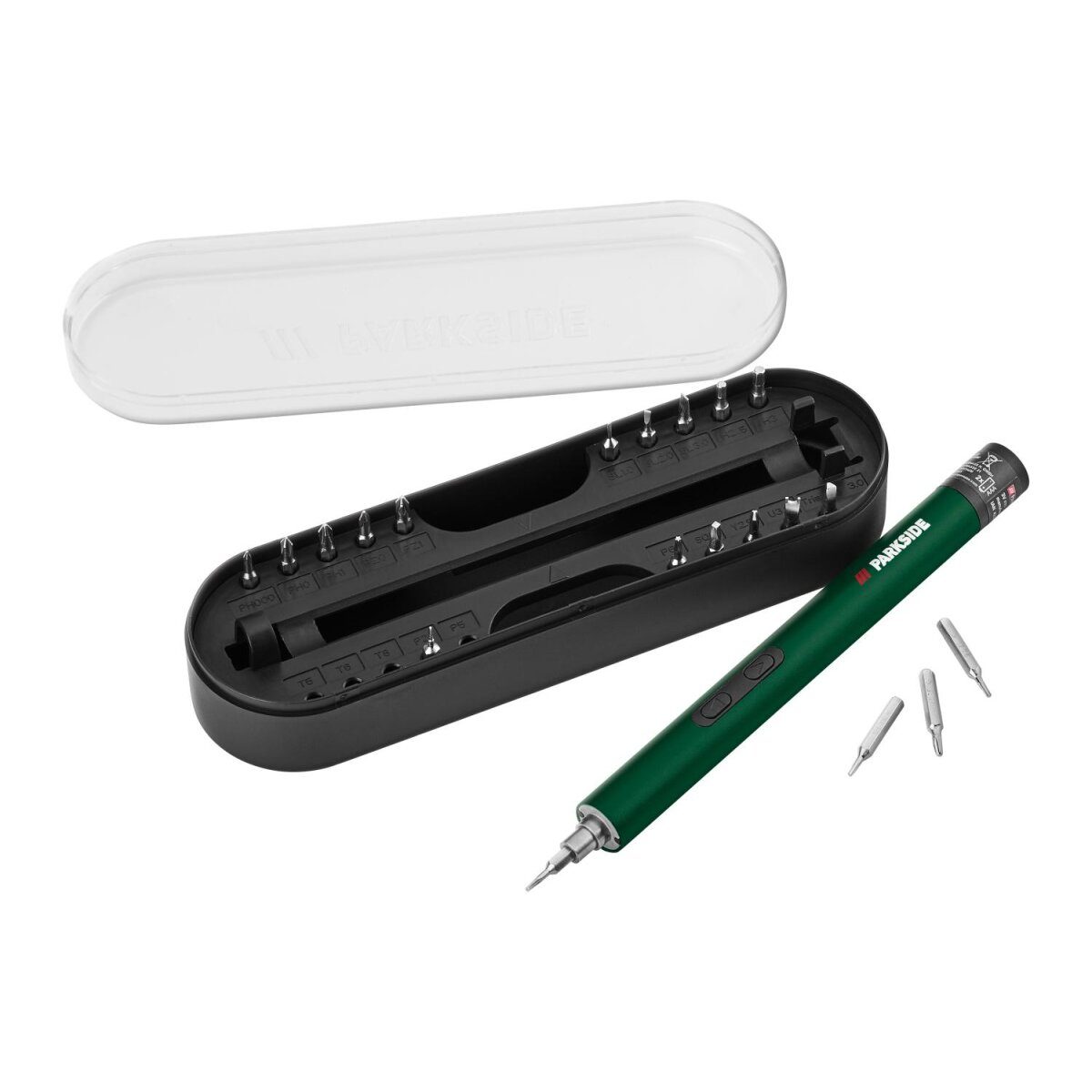 PARKSIDE® electric precision screwdriver “PEPS 3 A11”, including 20 bits