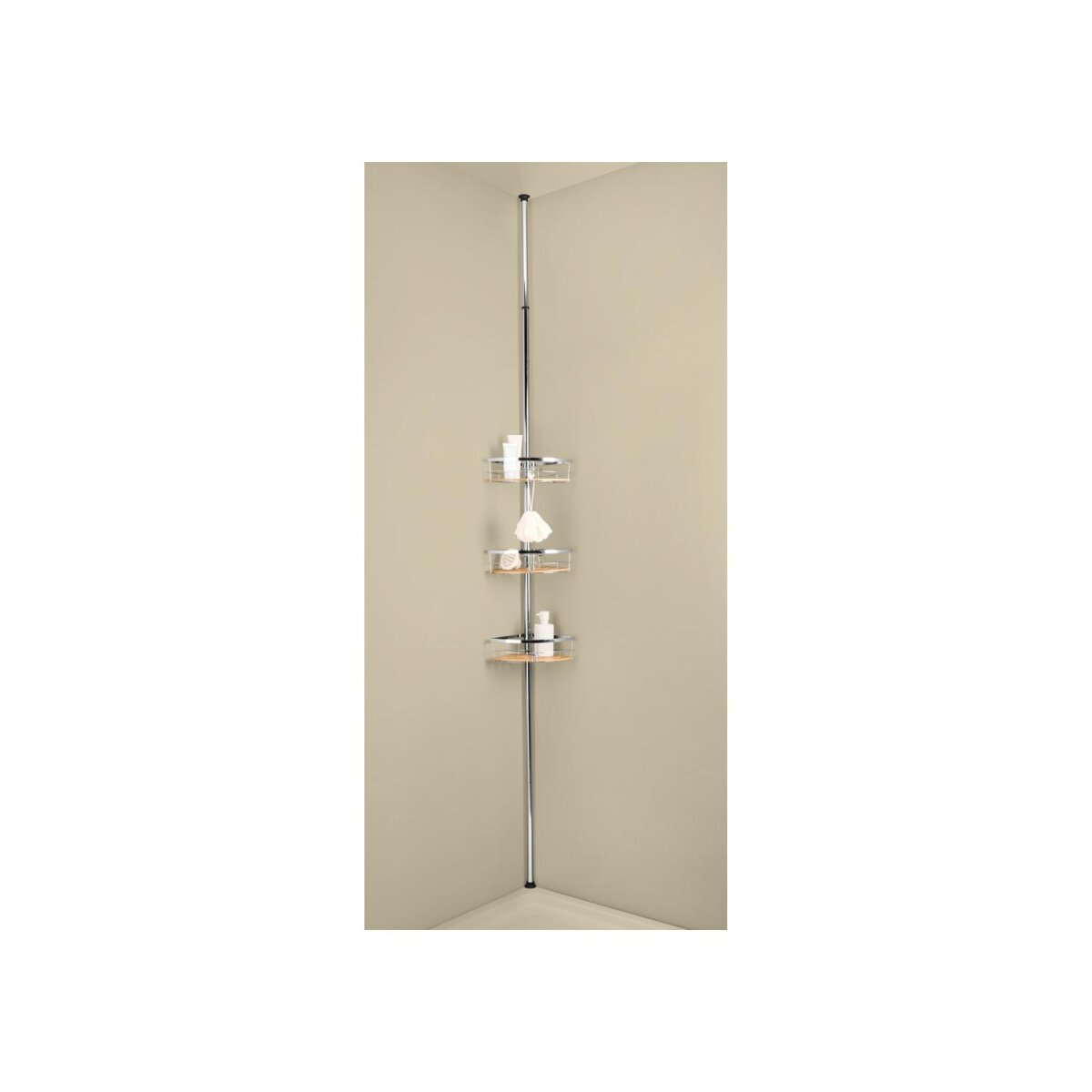 Etagère de salle de bain télescopique LIVARNO®, avec 3 paniers Etagère de salle de bain télescopique LIVARNO®, avec 3 paniers