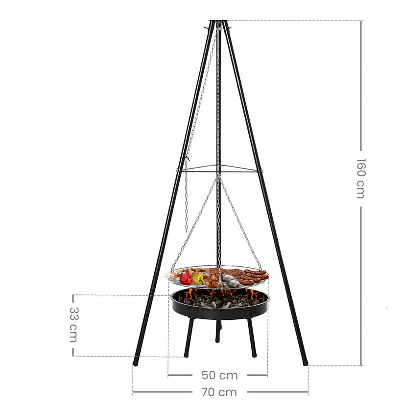 %SALE% Trépied pour barbecue extérieur avec accessoires
