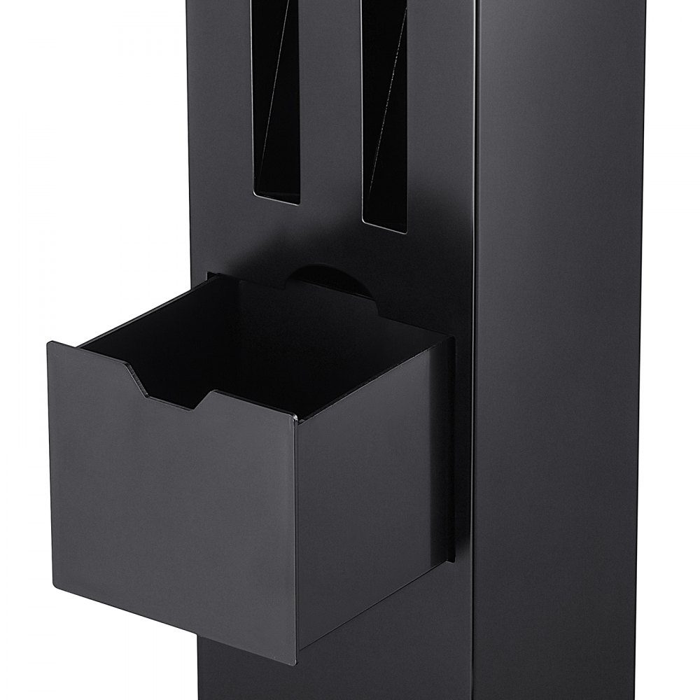 Support de ponçage, base au sol pour meuleuse d'établi avec plaque de montage 28 x 17 cm, compartiments de rangement pour meules de ponçage et base en fonte, compatible avec la plupart des meuleuses d'établi