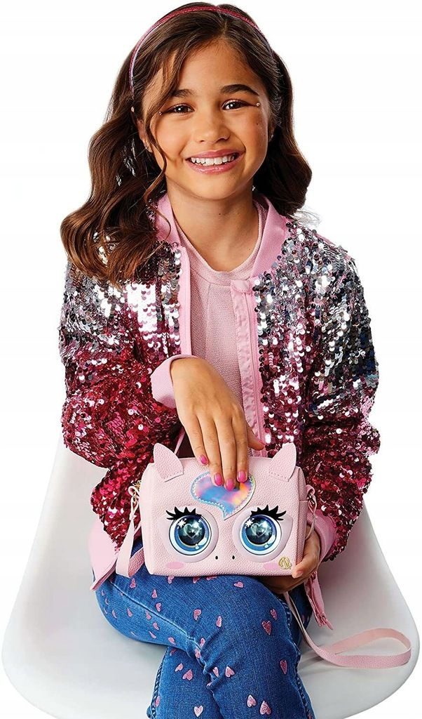 GELDBÖRSE HAUSTIERE GLAMICORN INTERAKTIVE TASCHE MIT AUGEN Handtasche Kinderspielzeug