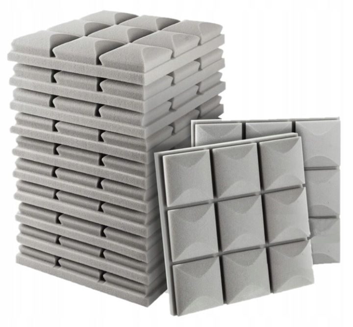 12x premium sound insulation panels acoustic foam 3 cm - 1m2 choice of colors fireproof waterproof