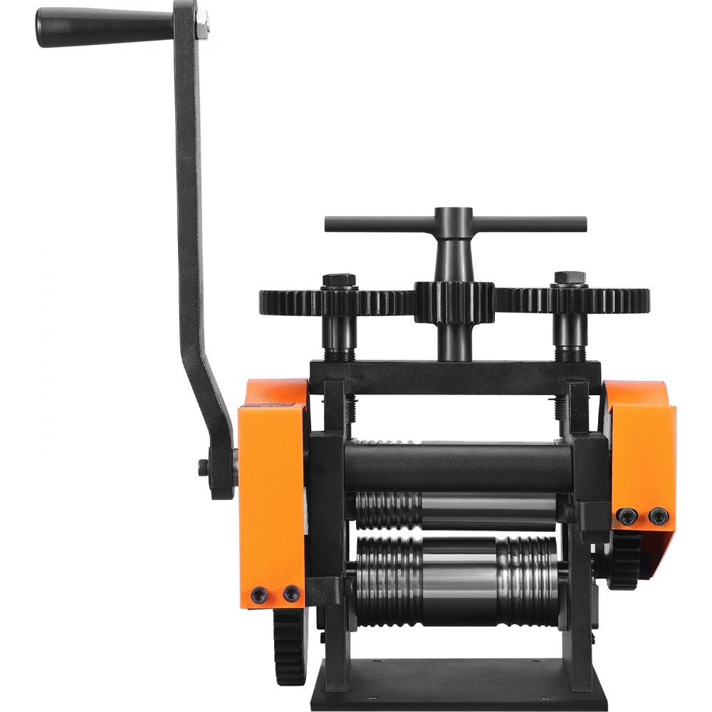 3 in 1 Handwalzwerk Maschine 45 mm Kombiwalzwerk, Handwalzwerk Schmuckwalzwerk einstellbare Dicke von 0 bis 6 mm, Handwalzwerk Maschine für Platin/K-Gold/Messing/Aluminium