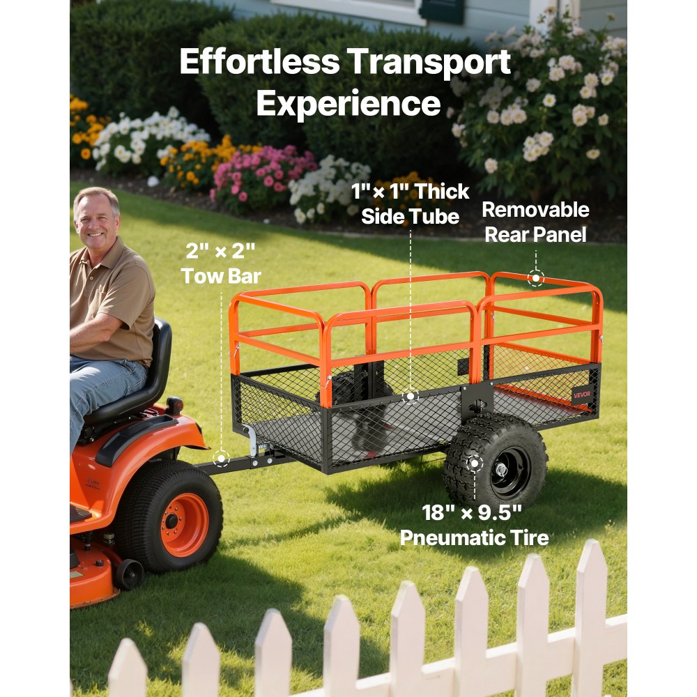 800.59 kg Steel Dump Trailer ATV UTV Trailer Pull-Back Dump Truck with Removable Back Garden Trailer Pull-Aft for Lawn Mowers, Tractors and Yard Waste 800.59 kg Steel Dump Trailer ATV UTV Trailer Pull-Back Dump Truck with Removable Back Garden Trailer Pull-Aft for Lawn Mowers, Tractors and Yard Waste