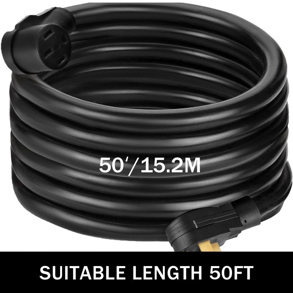Cordon d'alimentation RV 15 m 40 A RV rallonge AWG8 40 A RV rallonge camion remorque RV camping-car camping-car câble poignées poignées RV An