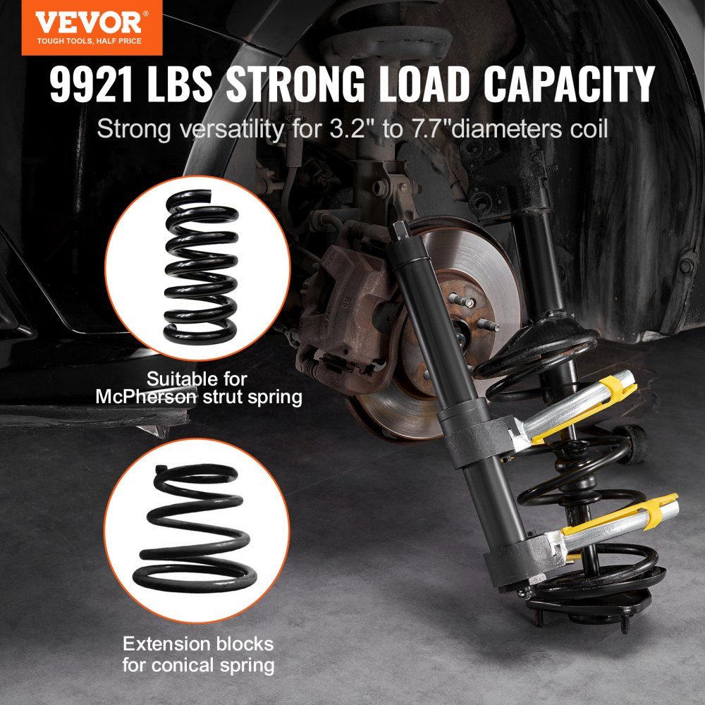 Spring Compressor Kit - Suspension Spring Compatible with 22-mm-Buchse Universal Spring Compressor 4500kg Load Capacity Car Professional Spring Compressor Shock Absorber Tool Suspension Legs