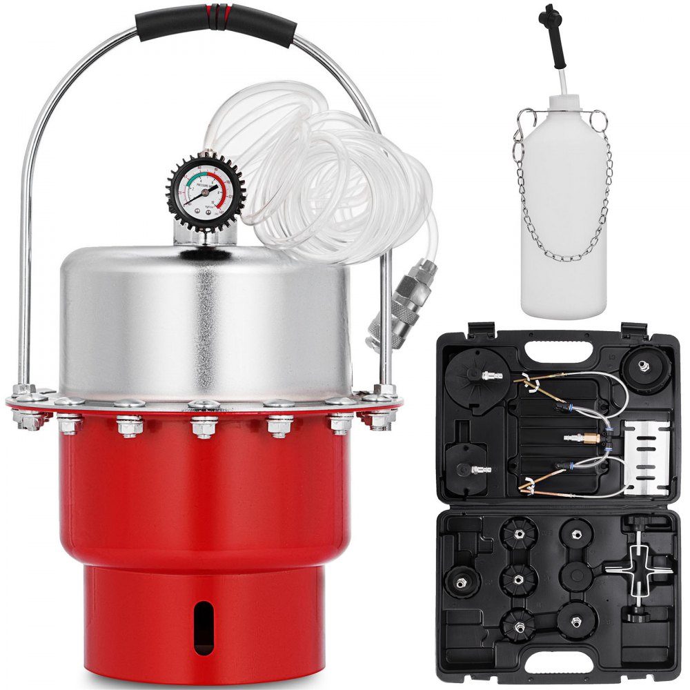 Purgeur de frein 5L, purgeur de frein freins 4,5CFM, purgeur de frein à air comprimé 370cm