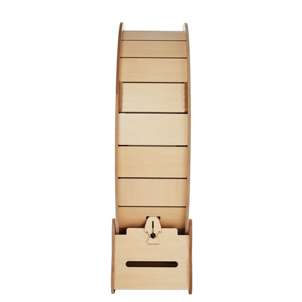 Vélo d'appartement pour chat Tapis de course pour chat de 1 100 mm avec tapis de course amovible Teaser pour la course à pied et l'entraînement à la marche Convient à la plupart des chats jusqu'à 25 livres Vélo d'appartement pour chat Couleur bois
