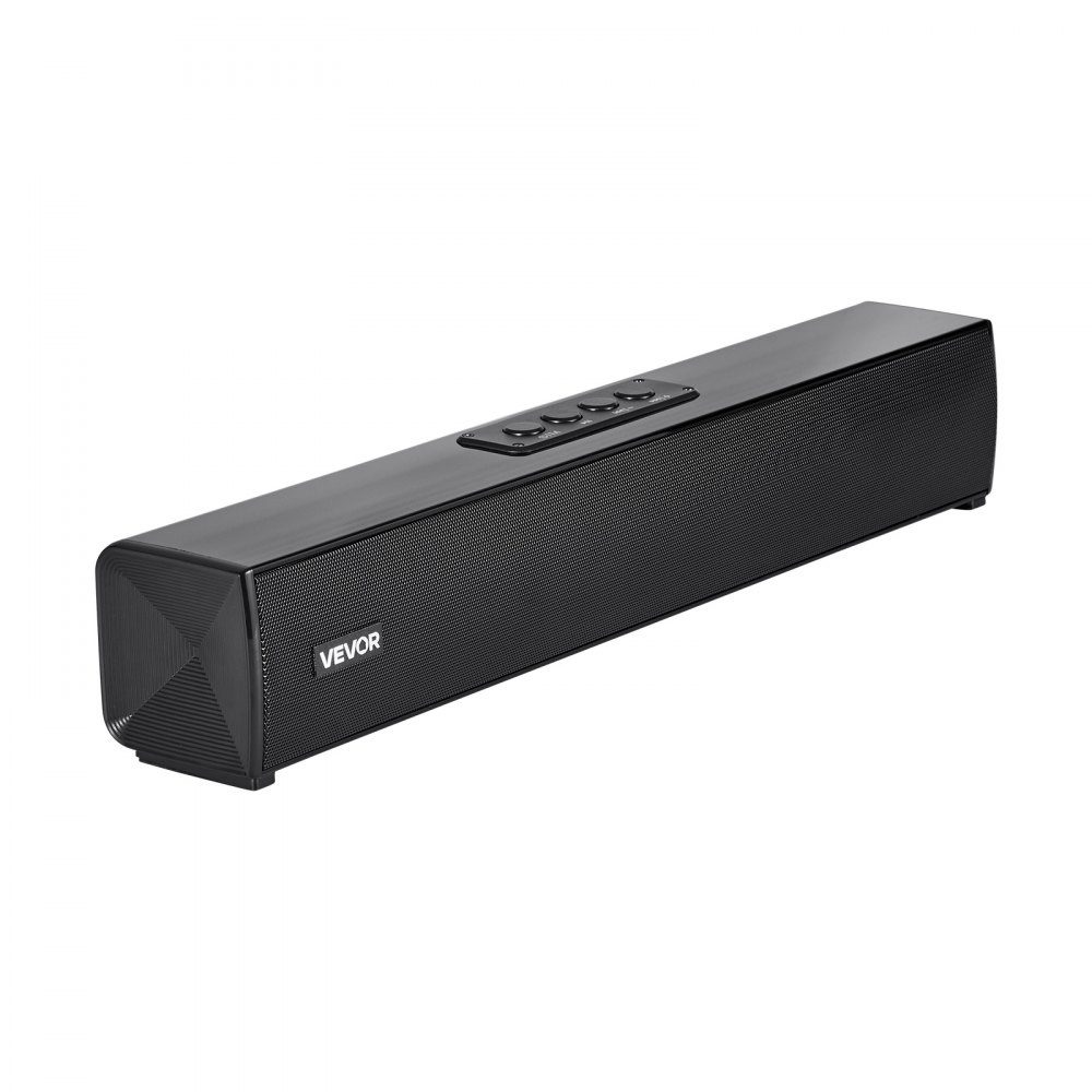 Soundbar für Smart TV, 2.0-Kanal, 450-mm-Kompakt-TV-Lautsprecher für Projektor, Bluetooth-AUX-Anschluss, Fernbedienung, 80-W-Surround-Sound-System für PC-Heimkino-Audio