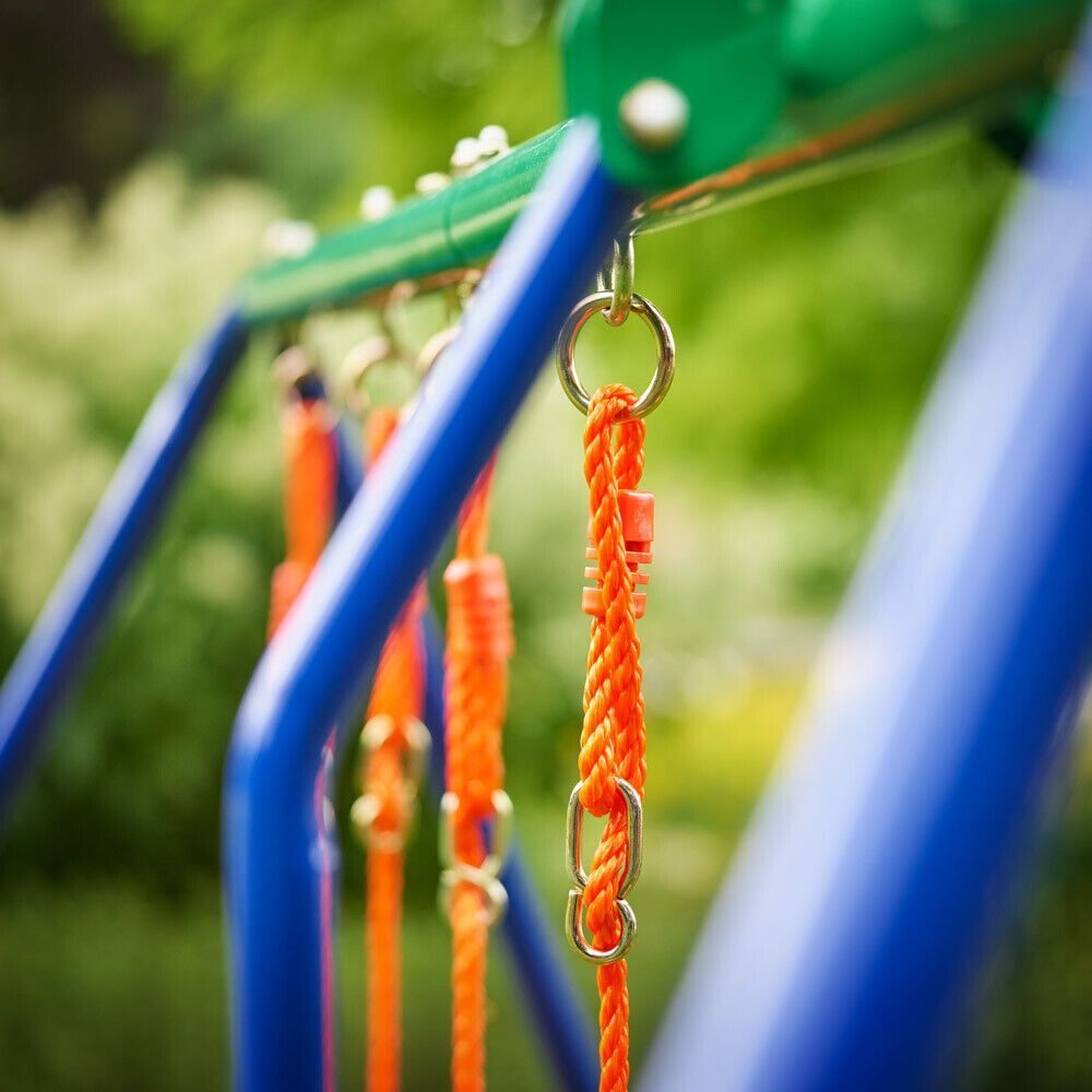 Kinderschaukel, Gartenschaukel, Schaukelgestell, Schaukelgestell, 4-Sitzer-Set