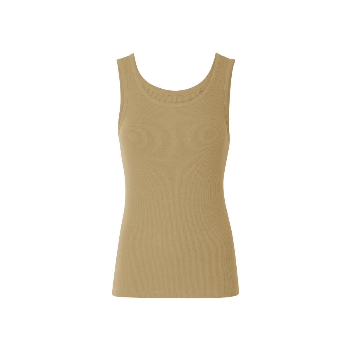 esmara® lot de 2 hauts pour femme, en qualité côtelée tendance, XS, noir/vert