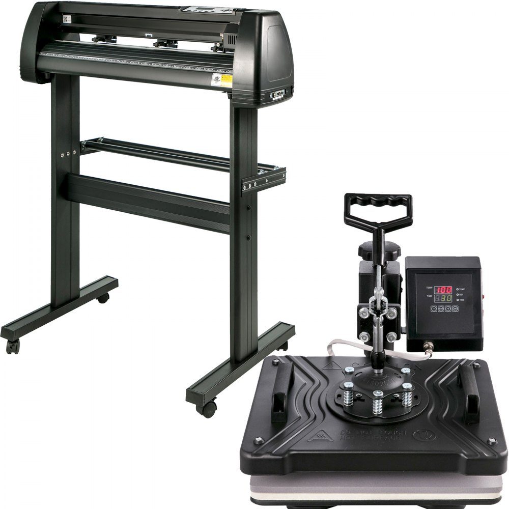 5 in 1 Heat Press 863.6mm Vinyl Cutting Plotter Crafts Printer with Table