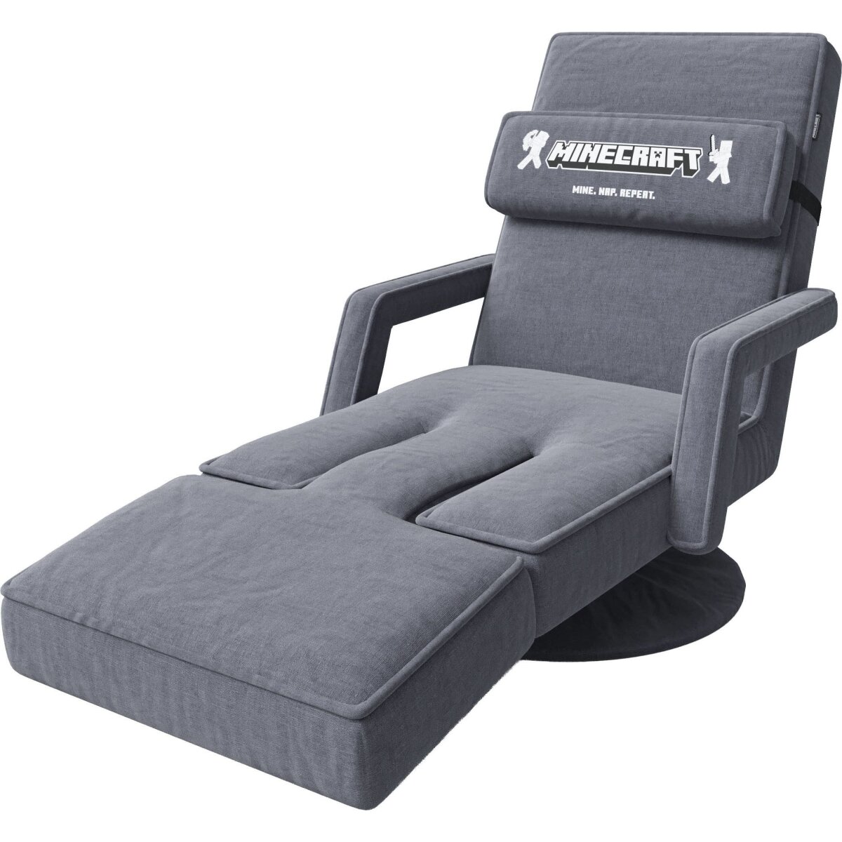 Chaise de jeu PHOENIX avec support pour bras, jambes et cou, support pour clavier, réglable, gris bon Chaise de jeu PHOENIX avec support pour bras, jambes et cou, support pour clavier, réglable, gris bon