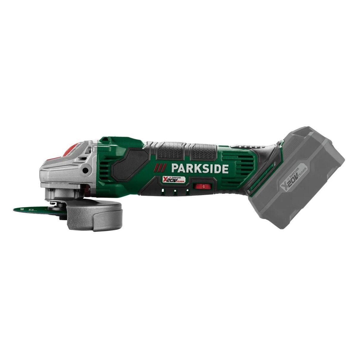 Meuleuse d'angle sans fil PARKSIDE® 20 V PWSA 20-Li G4, sans batterie ni chargeur