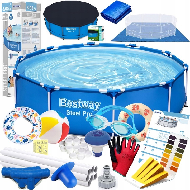 %VENTE% Kit de démarrage XXL Bestway Steel Pro Pool 19 pièces accessoires extérieur jardin baignade plaisir 366x76 %VENTE% Kit de démarrage XXL Bestway Steel Pro Pool 19 pièces accessoires extérieur jardin baignade plaisir 366x76