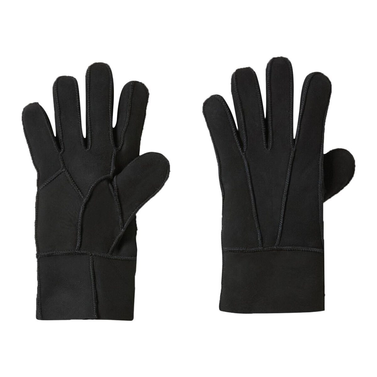 esmara® Damen- und Herrenhandschuhe, Lammfell, 9, Schwarz