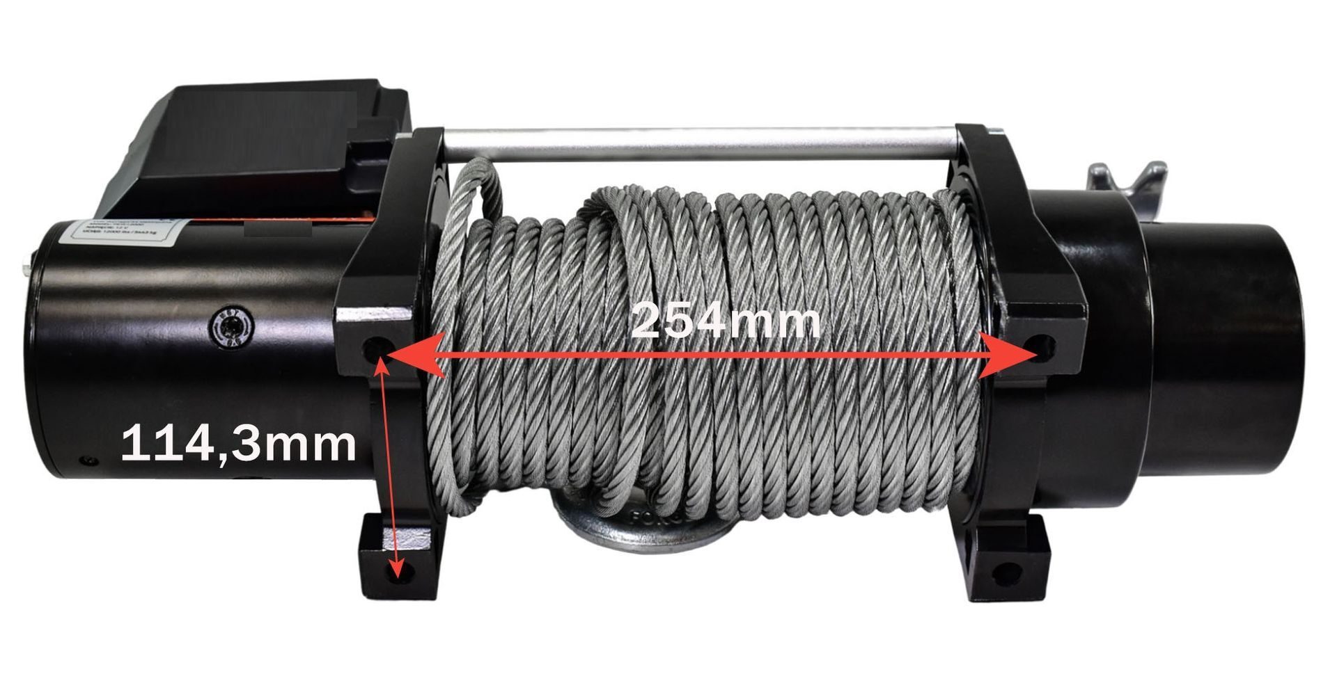 Elektrische lier - 5,5t - 12V complete set
