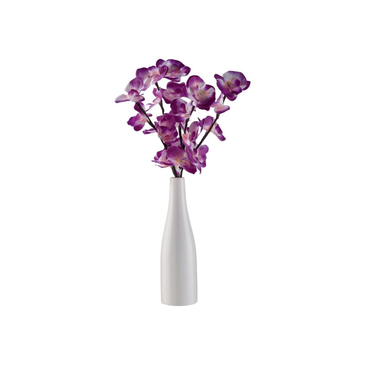 LIVARNO® siervaas met LED-lichttak (orchideeënbloesem, paars)