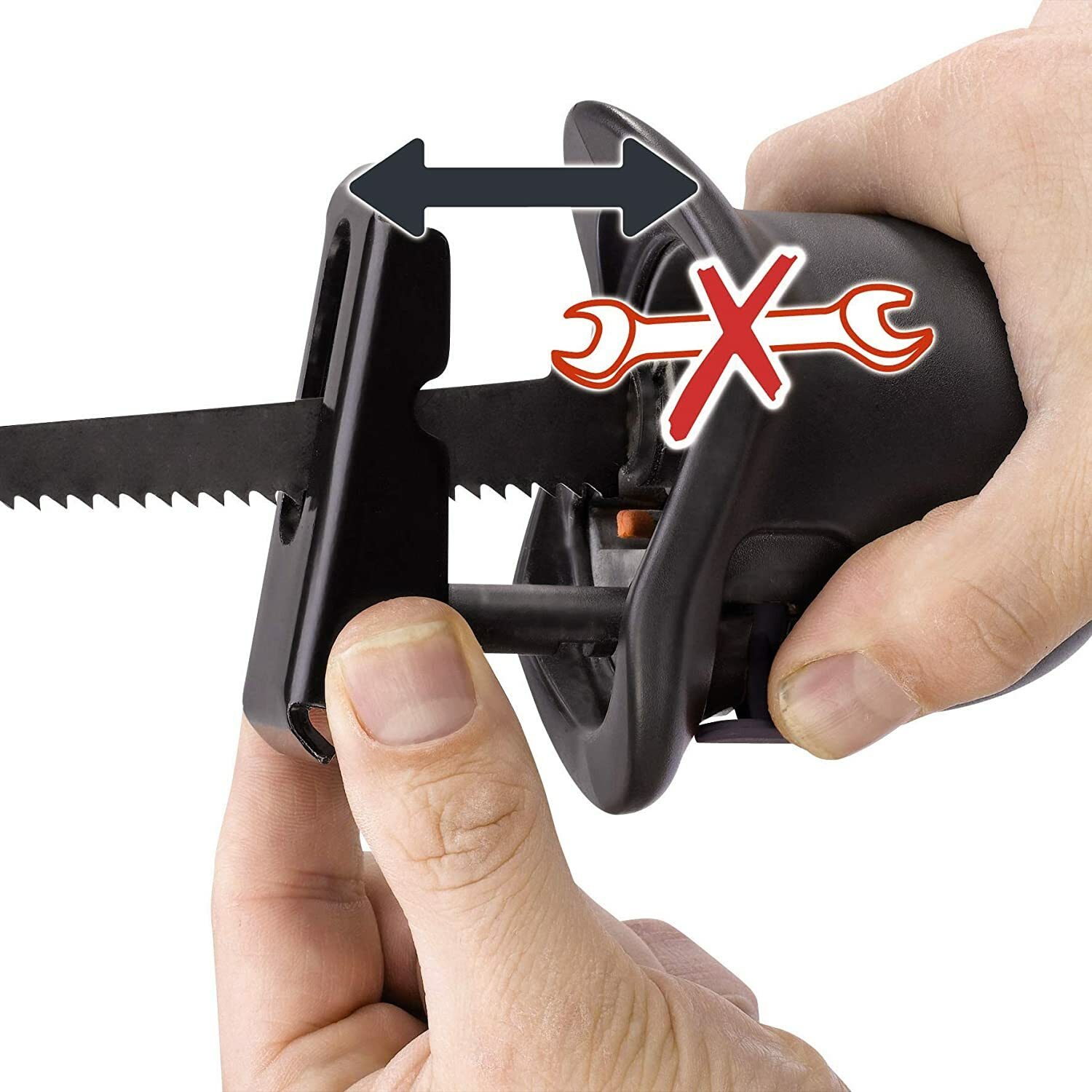 Einhell Universalsäge TE-AP 1050 E (1050 W, max. 200 mm in Holz, Hubzahlregelung, Pendelhub, rotierender Sägekopf)