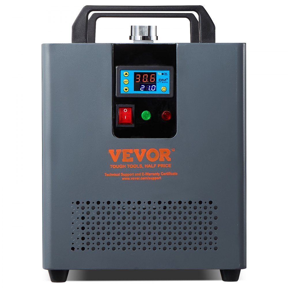 Industrial Water Chiller, KH-6000, 200W Industrial Water Chiller Cooling System with Compressor, 12L Water Tank Capacity, 7.8L/min Maximum Flow Rate, for CO2 Laser Engraving Machine Cooling Machine