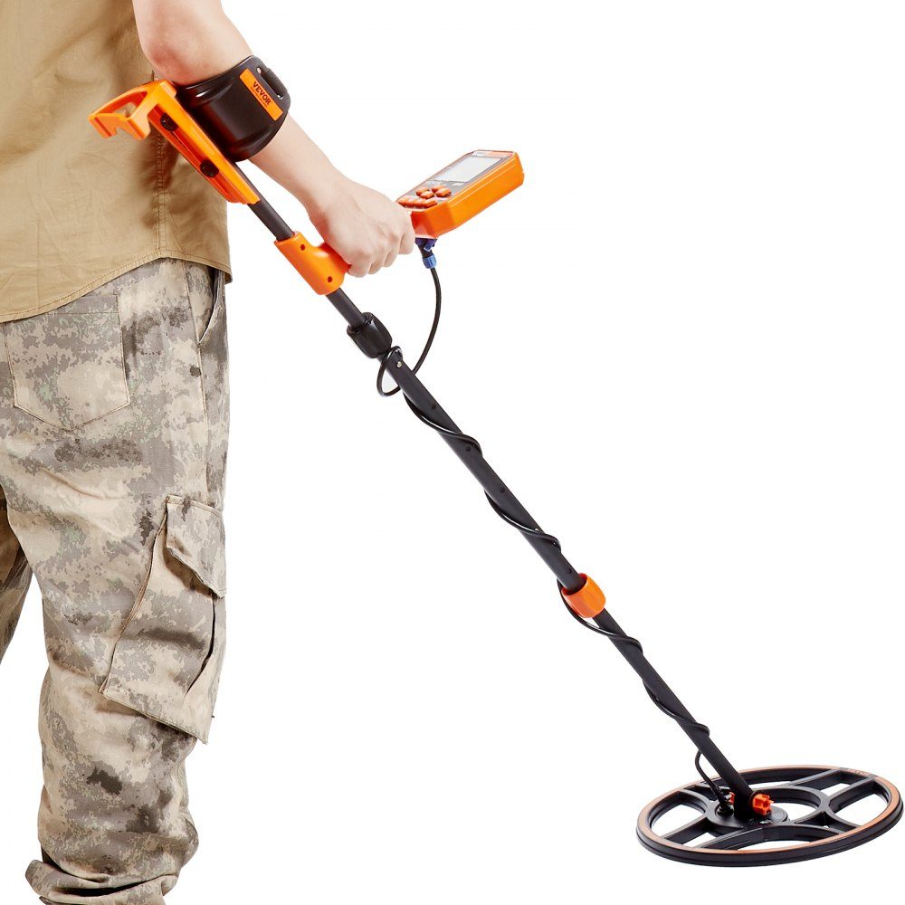 Metaaldetector professioneel, metaaldetector met zoekspoel van 30 cm, 7 modi, IP68 duikdiepte tot 3 m goudzoeker met verstelbare handgreep gouddetector inclusief precisie-lokalisatieapparaat voor Bluetooth-headsets