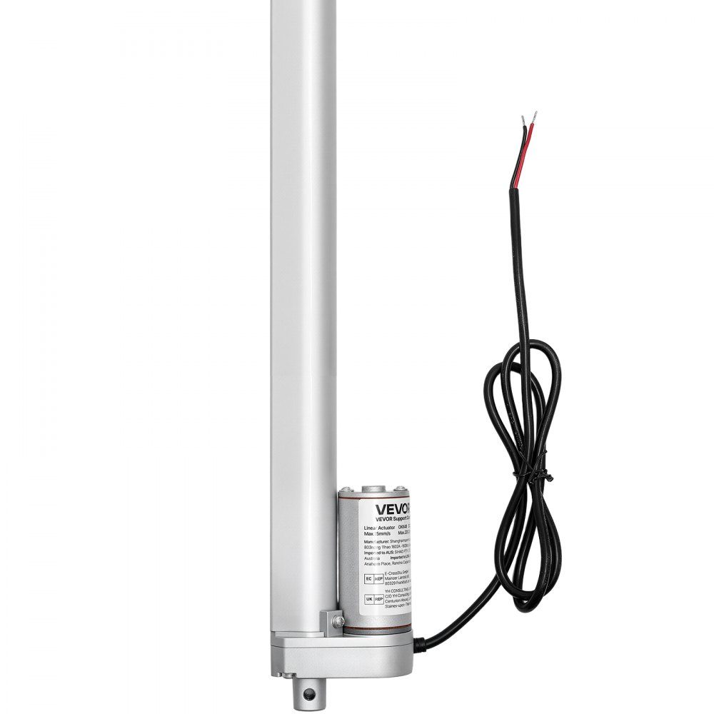 12V lineaire actuator, 250 mm 15 mm/s lineaire motor, 1000N lineaire actuator met IP54-Schutz en montagebeugel, lineaire technologie-actuators voor lifttafels, ligstoelen, raamdeuropeners