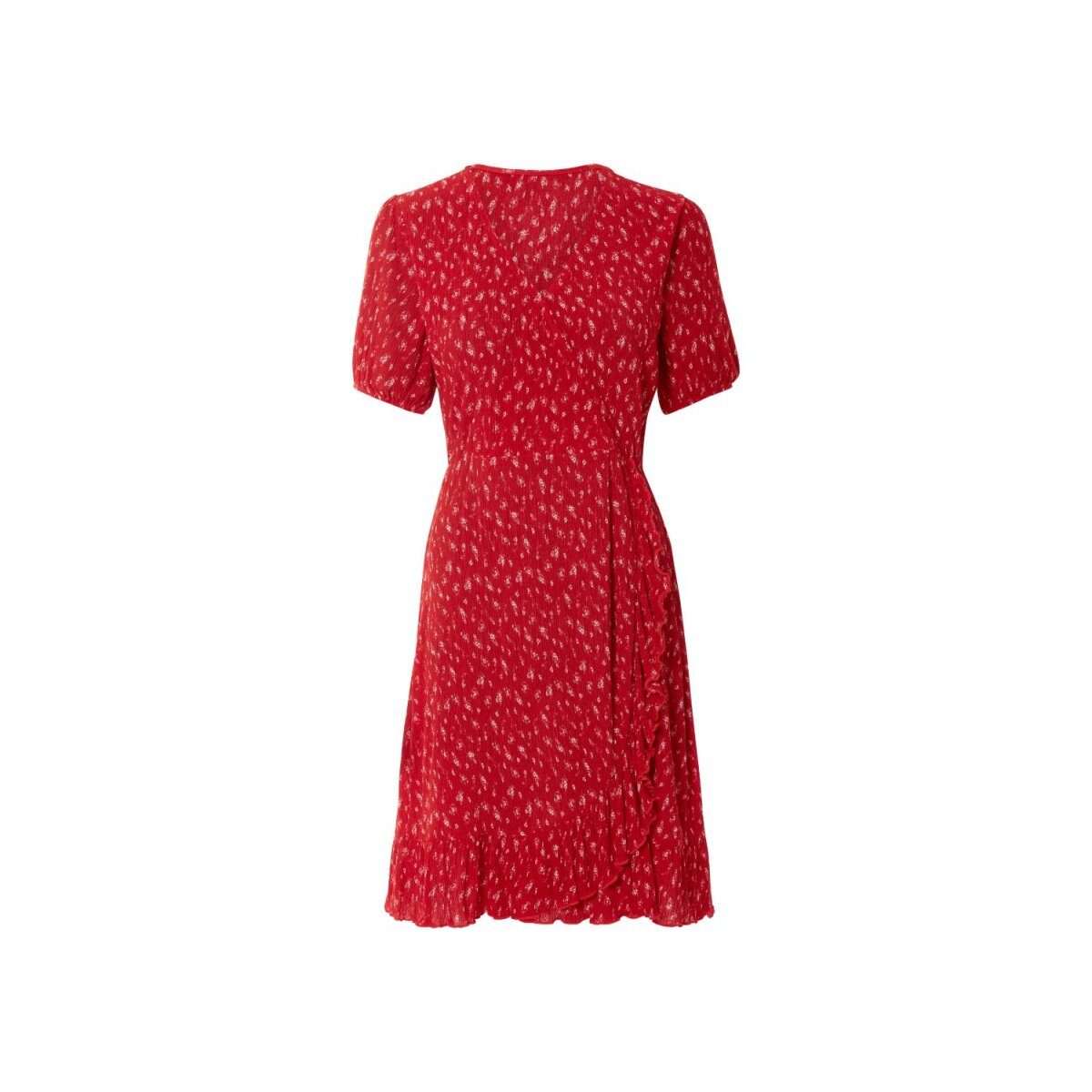 esmara® Damen Kleid, mit V-Ausschnitt (Rot, M (40/42))