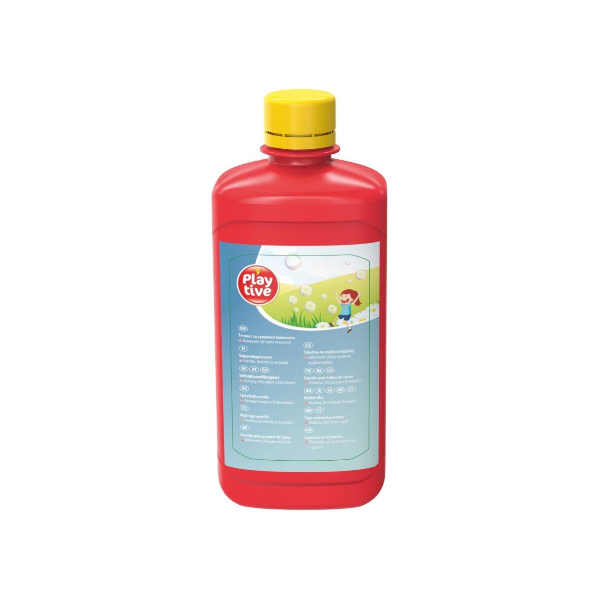 Machine à bulles ludique, avec 500 ml de liquide à bulles (grenouille)