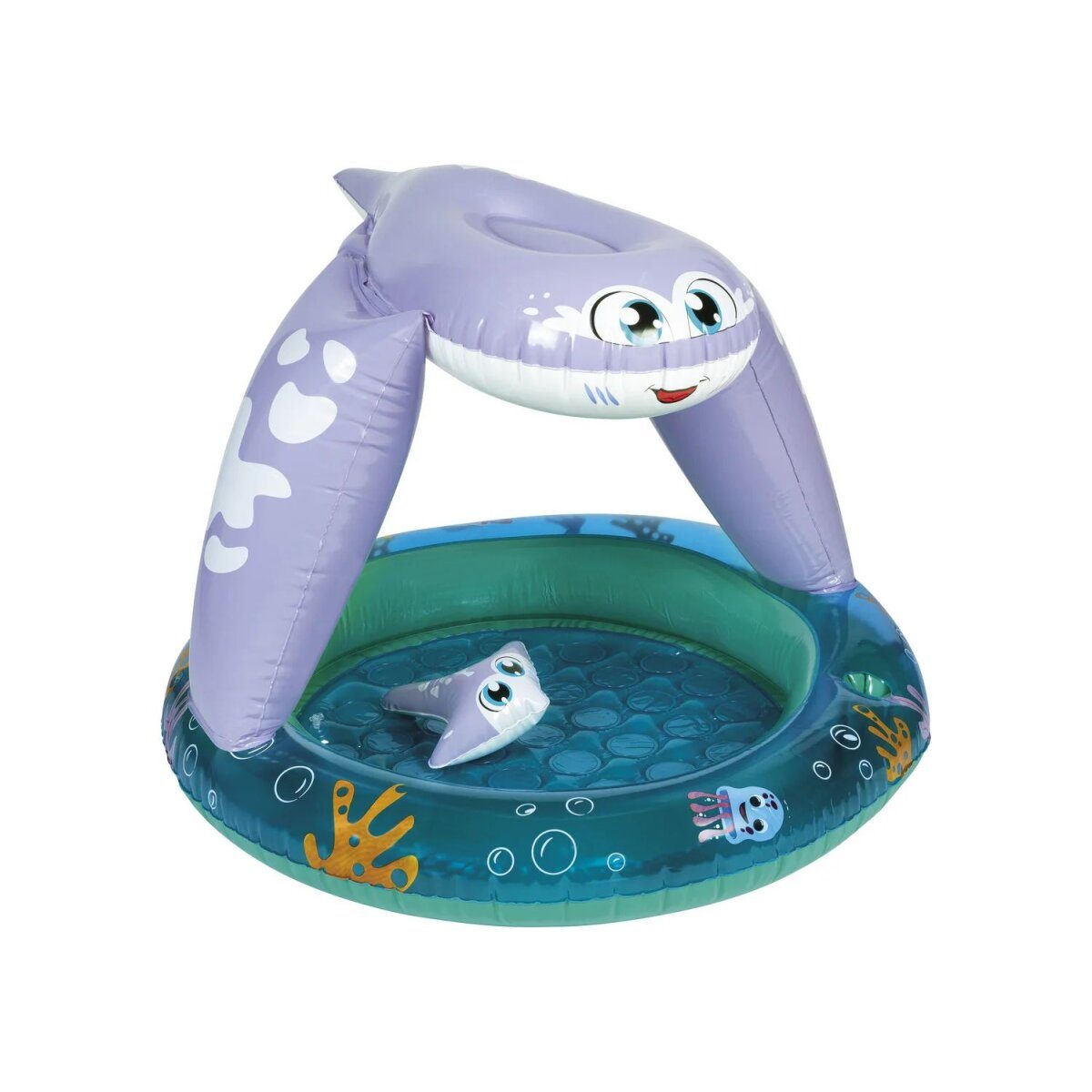 PLAYTIVE toddlers paddling pool, with bubble bottom (purple/blue)